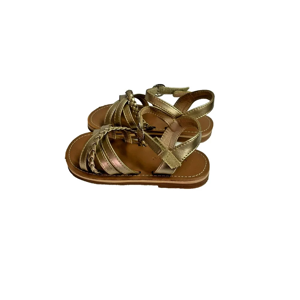 Otter Momo Girls Gold Sandals Size 8 16.1cm
